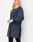 Alize Stretch Faux Suede Tunic Dress