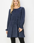 Alize Stretch Faux Suede Tunic Dress