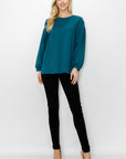 Rosanne Pointe Knit Top with Lace