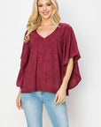 Aeris Stretch Suede Top