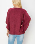 Aeris Stretch Suede Top