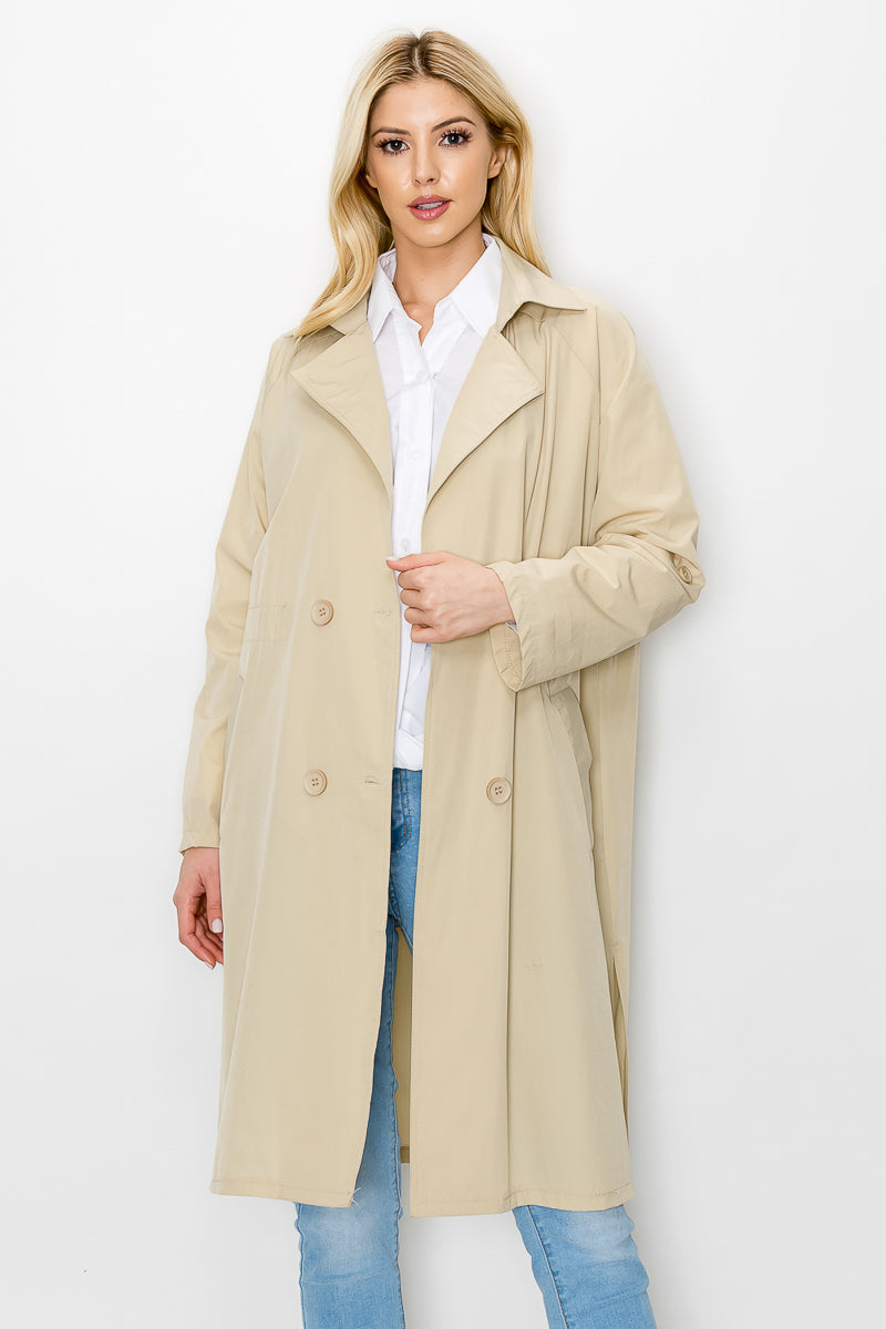 Jamia Woven Trench Coat