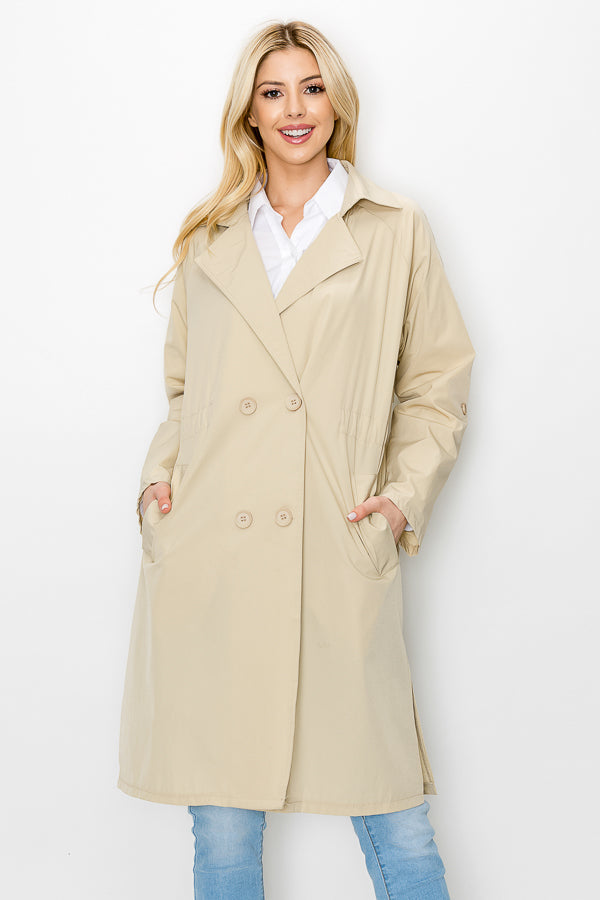 Jamia Woven Trench Coat