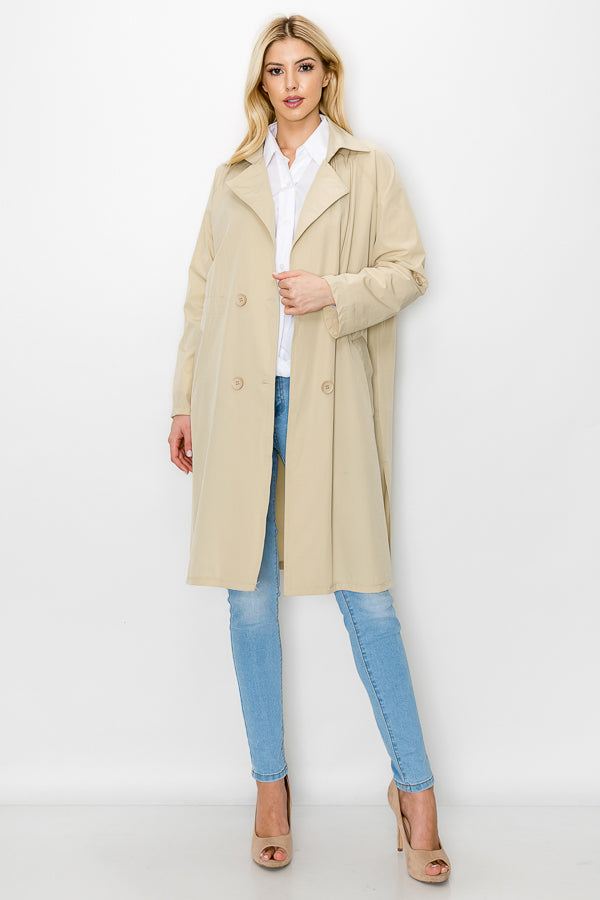 Jamia Woven Trench Coat