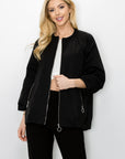 Jerrica Woven Full Zip Jacket