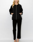 Jerrica Woven Full Zip Jacket