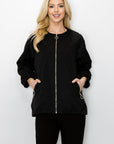 Jerrica Woven Full Zip Jacket