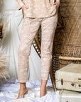 Anna Faux Suede Camouflage Pant