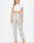 Anna Faux Suede Camouflage Pant