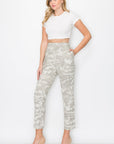 Anna Faux Suede Camouflage Pant