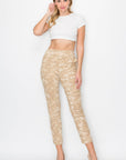 Anna Faux Suede Camouflage Pant