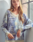 e Luna PLUS Tie Dye Print Sweatshirt