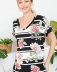 Allover Floral Casual Top