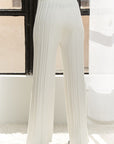 ADORA Tied Wide Leg Knit Pants