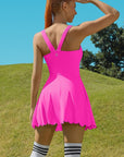 Women's Workout Golf Tennis Dress with Shorts Pocket