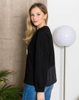 Rachel Top with Embroidery & Pearls