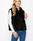 Jackie Fur Vest with Crossbody Fur Bag