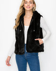 Jackie Fur Vest with Crossbody Fur Bag