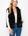 Jackie Fur Vest with Crossbody Fur Bag