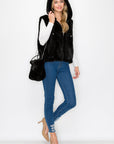 Jackie Fur Vest with Crossbody Fur Bag