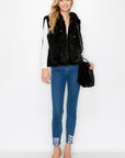 Jackie Fur Vest with Crossbody Fur Bag