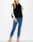 Jackie Fur Vest with Crossbody Fur Bag