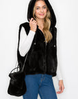 Jackie Fur Vest with Crossbody Fur Bag