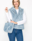 Jackie Fur Vest with Crossbody Fur Bag