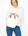 Jackie Fur Vest with Crossbody Fur Bag