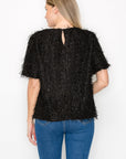 Winnae Sparkling Feathered Eyelash Top