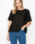 Winnae Sparkling Feathered Eyelash Top