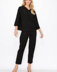 Kourtney Crepe Knit Top