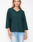 JOH |Kourtney Stretch Crepe Knit Top