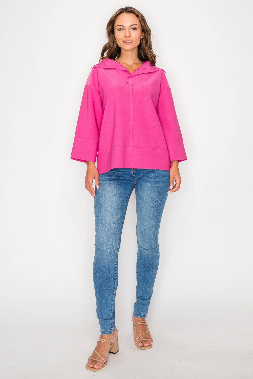 JOH |Kourtney Stretch Crepe Knit Top