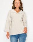 JOH |Kourtney Stretch Crepe Knit Top