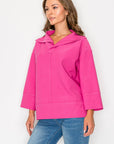 JOH |Kourtney Stretch Crepe Knit Top