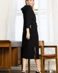 JOH |Kassie Crepe Knit Skirt with Contrast Stripes