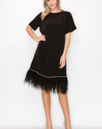 Jan Feathered Dress