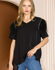 Wendelle Feathered Top