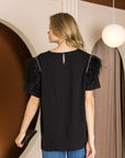 Wendelle Feathered Top