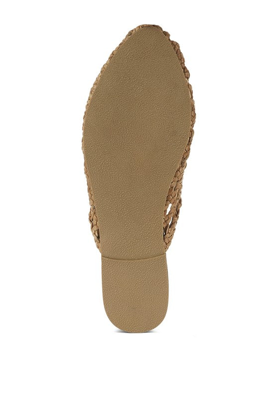 Wendigo Woven Real Leather Mules