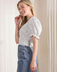 Puff sleeve top by Lilou - Online Only