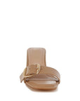 Acacia Buckle Strap Slip On Sandals