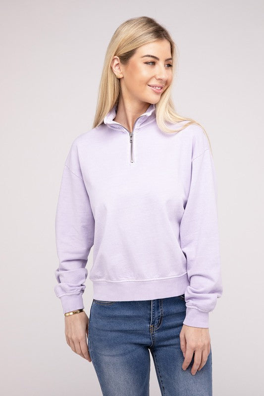 HYFVE Half Zip Long Sleeve Sweatshirt