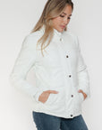 YMI Pocketed Zip Up Turtleneck Puffer Jacket