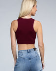 Ribbed Cropped Tank Top