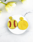 Seed Bead Sports Ball Post Earrings - Online Only