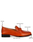 Hostess Genuine Leather Braided Loafers