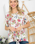 e Luna PLUS Floral Boxy Top