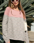 e Luna PLUS Striped Solid Mixed Sweatshirts